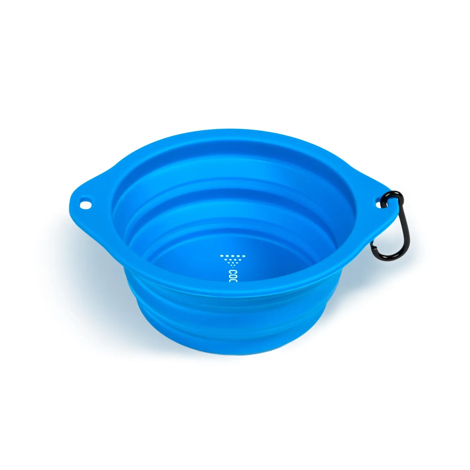 Back on Track gamelle chien silicone pliable orange mousqueton