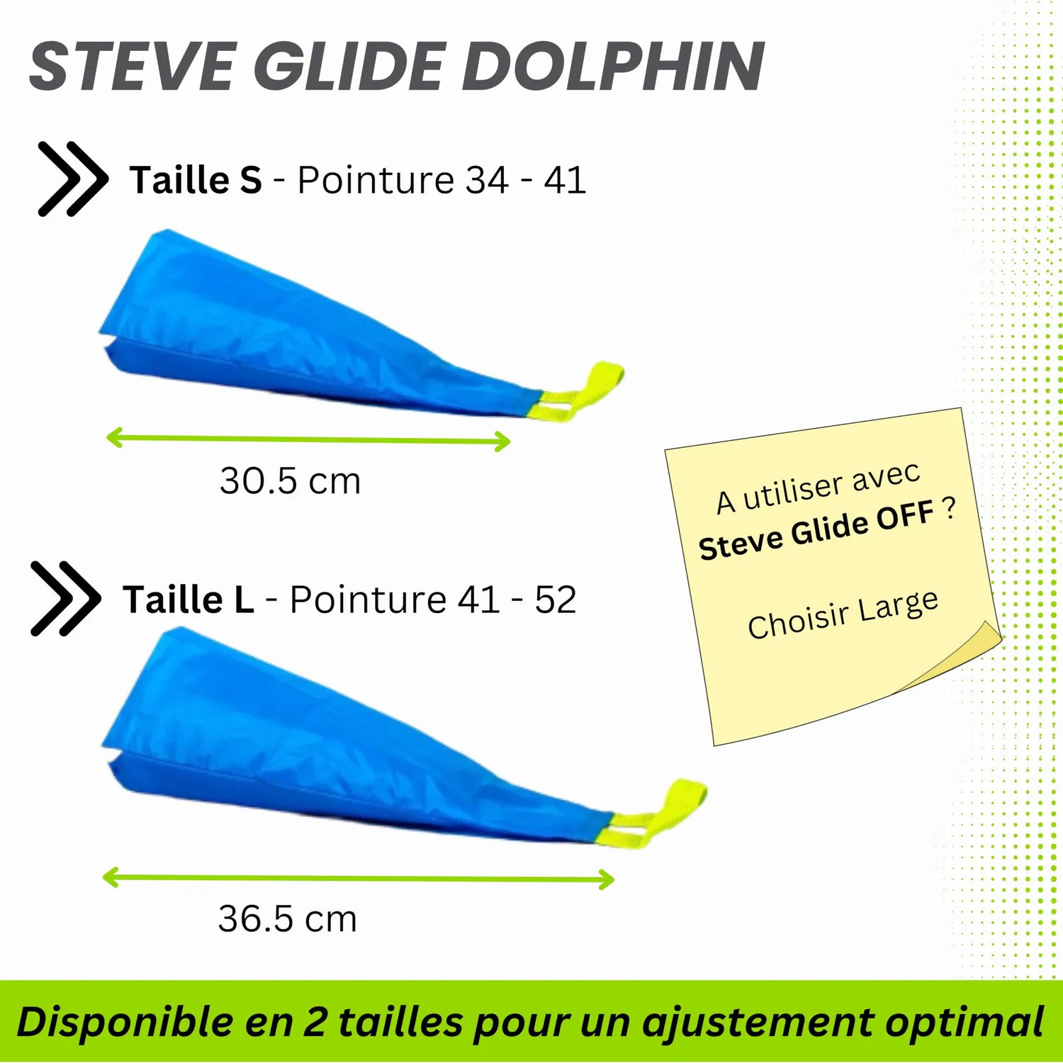 Steve Glide Dolphin enfile-bas ouvert S 34-41 glisse