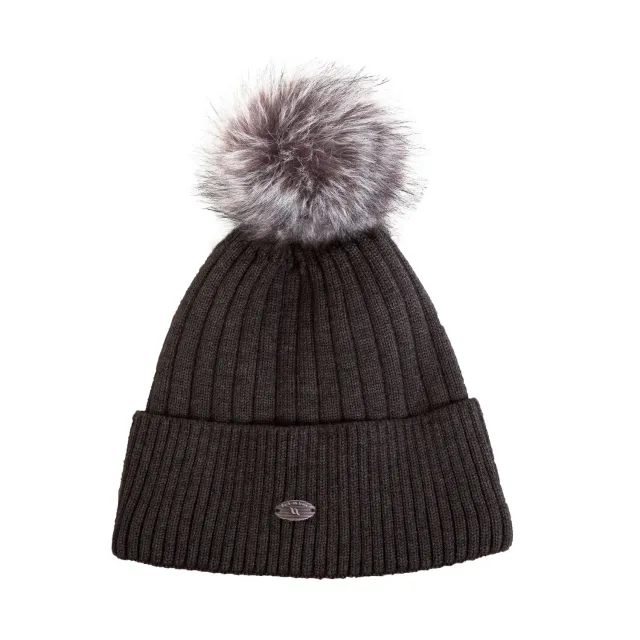 Back on Track Grey bonnet tricot gris foncé