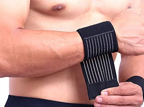 ELASTRAP bande poignet noir scratch taille unique