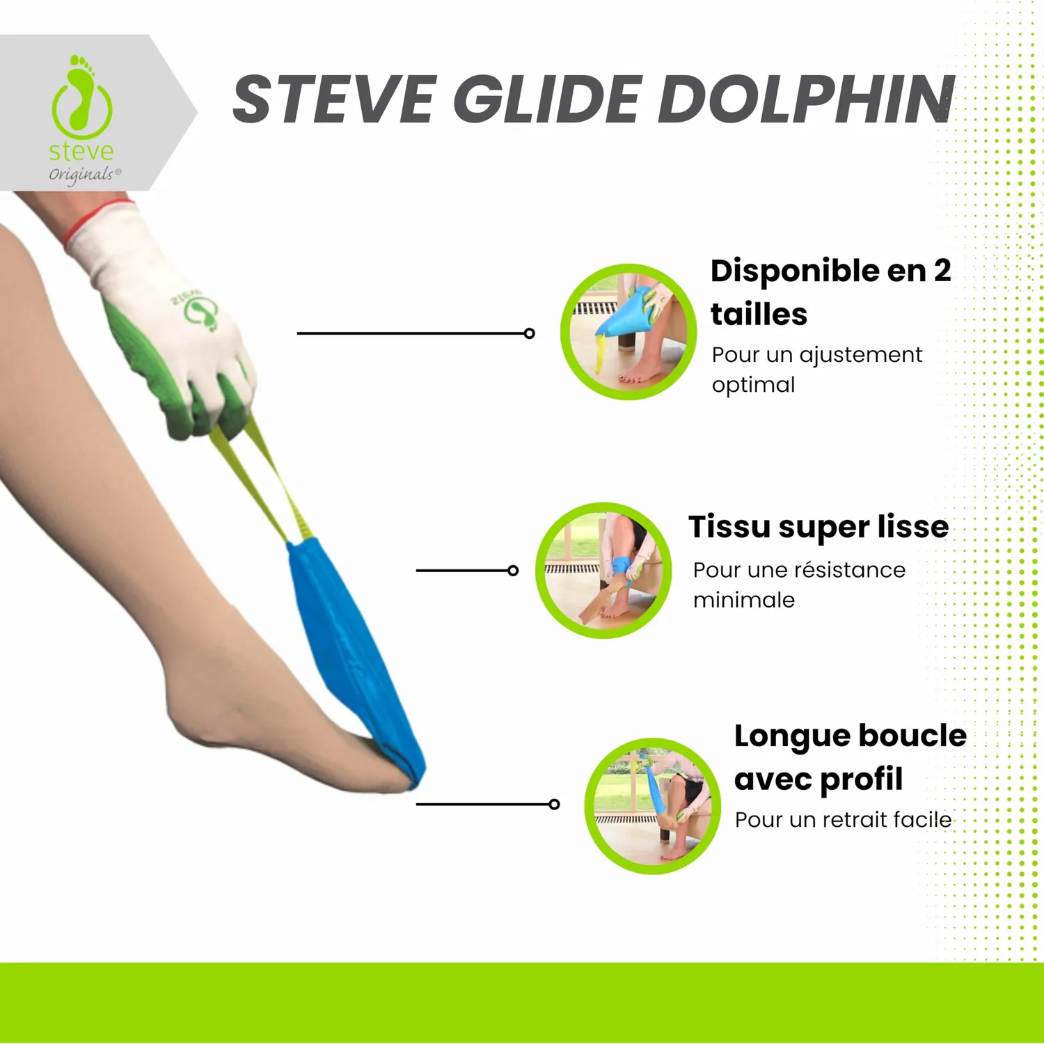 Steve Glide Dolphin enfile-bas ouvert S 34-41 glisse