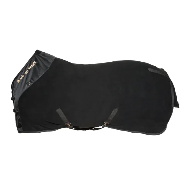 Back on Track Fleece Supreme couverture cheval noir séchante