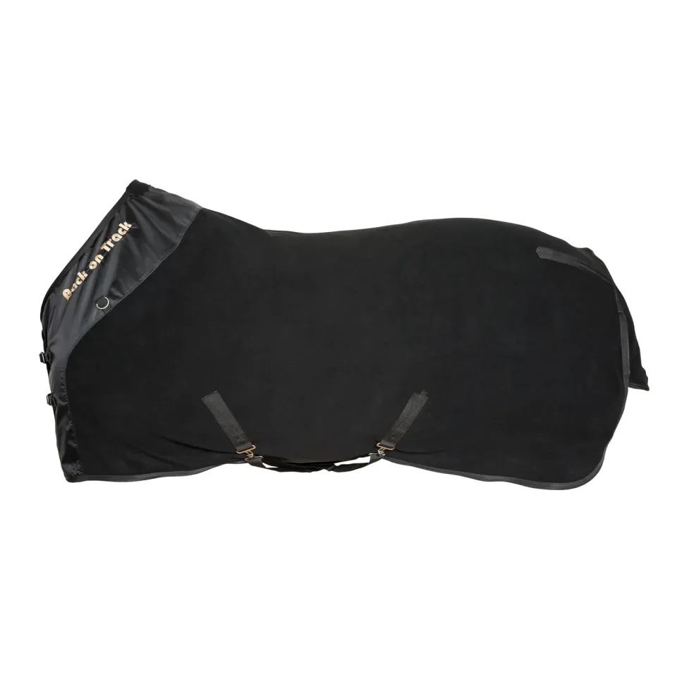 Back on Track Fleece Supreme couverture cheval noir séchante