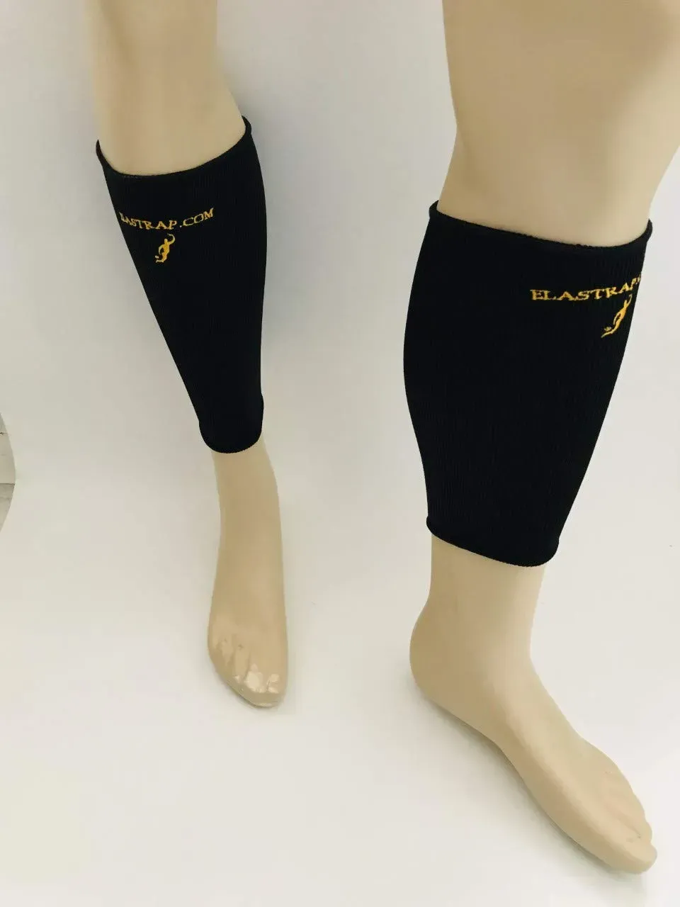 ELASTRAP Manchons Maintien Mollet Football Rugby Noir Taille Unique