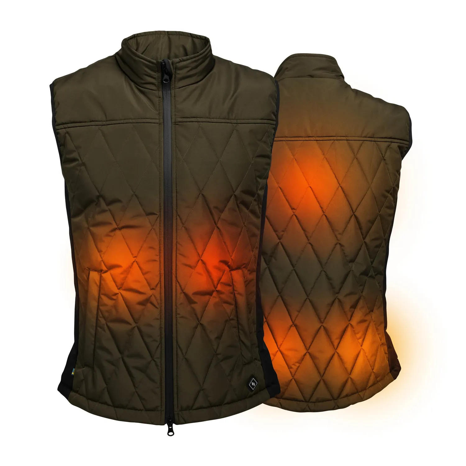 Back on Track Teide gilet chauffant homme vert chauffant