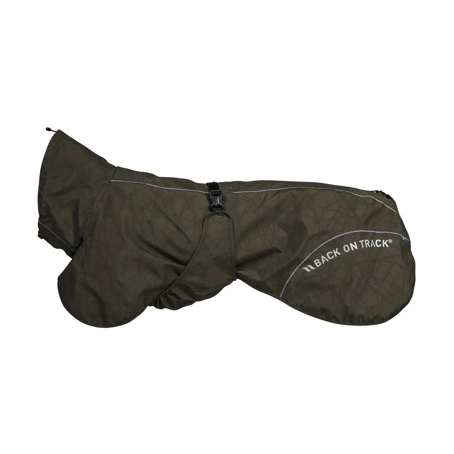 Back on Track Bay manteau pluie chien noir queue haute