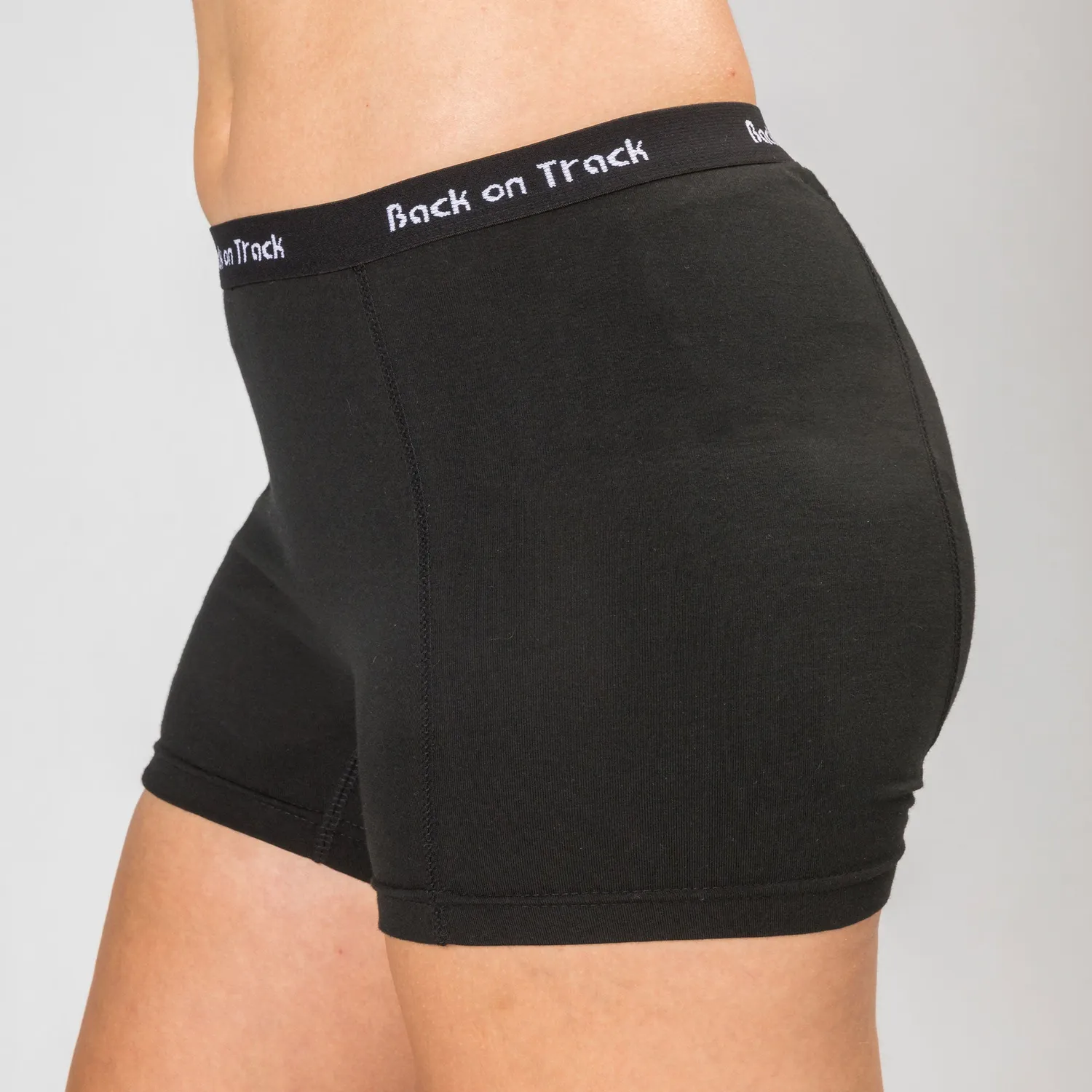 Back on Track boxer femme noir M coton hanche
