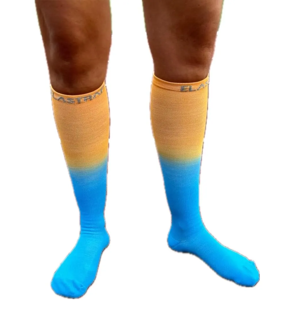 Elastrap chaussettes sport hautes bleu-blanc-rouge 43-48