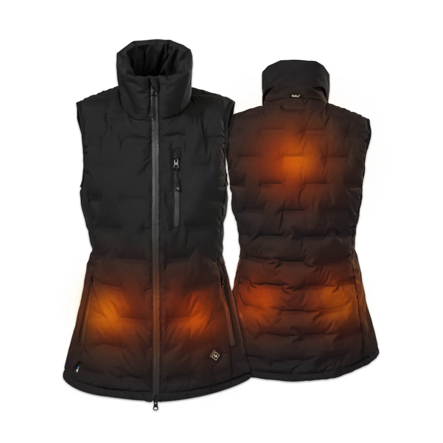 Back on Track Katla gilet chauffant femme noir XS 3 niveaux