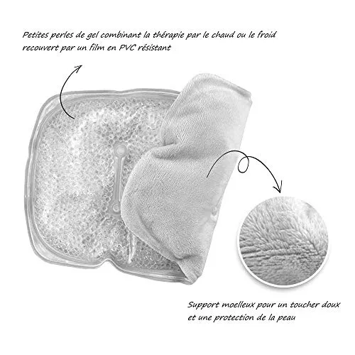 ELASTRAP poche gel visage tête chaud froid 29x18 cm