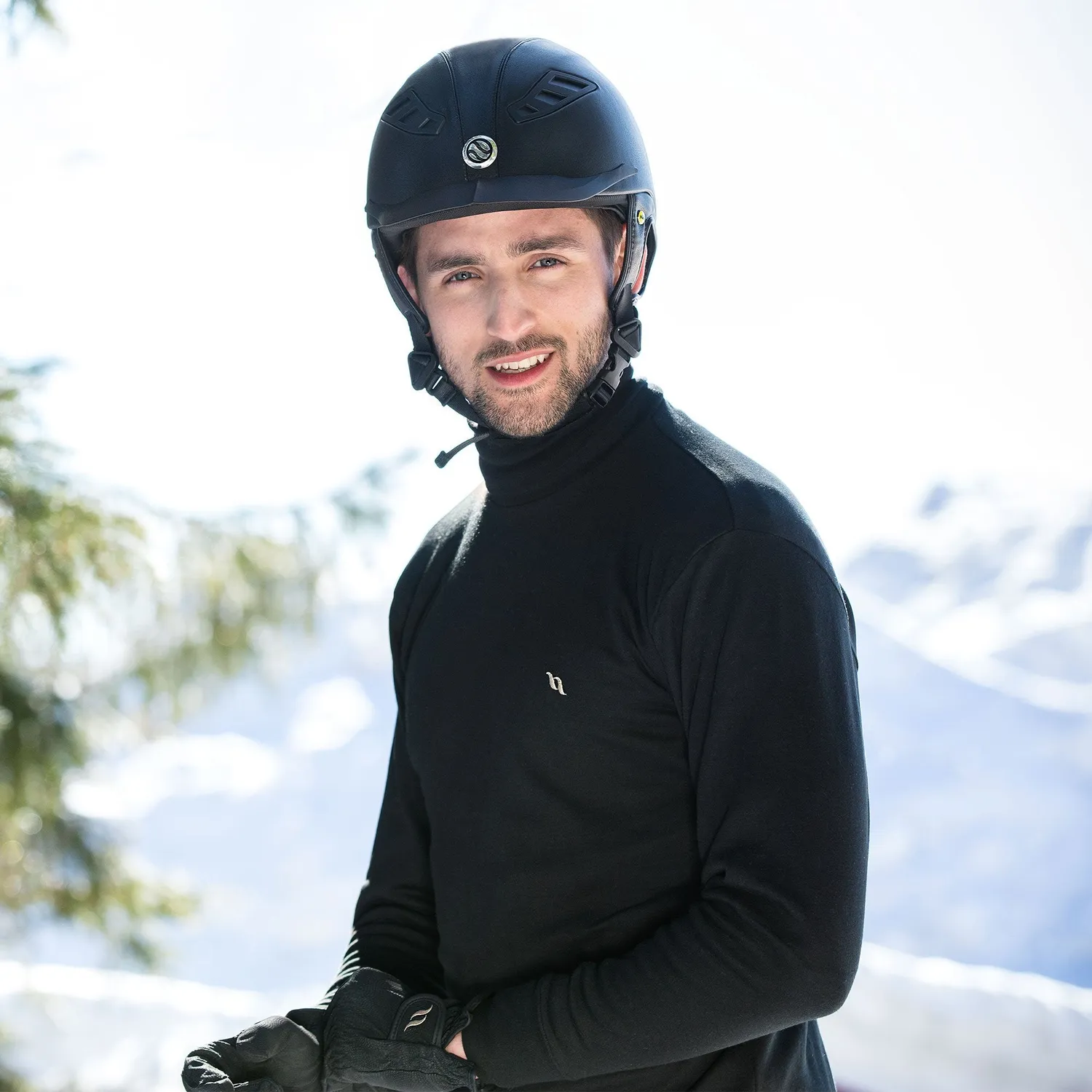 Back on Track col montant pull homme noir bien-être dos
