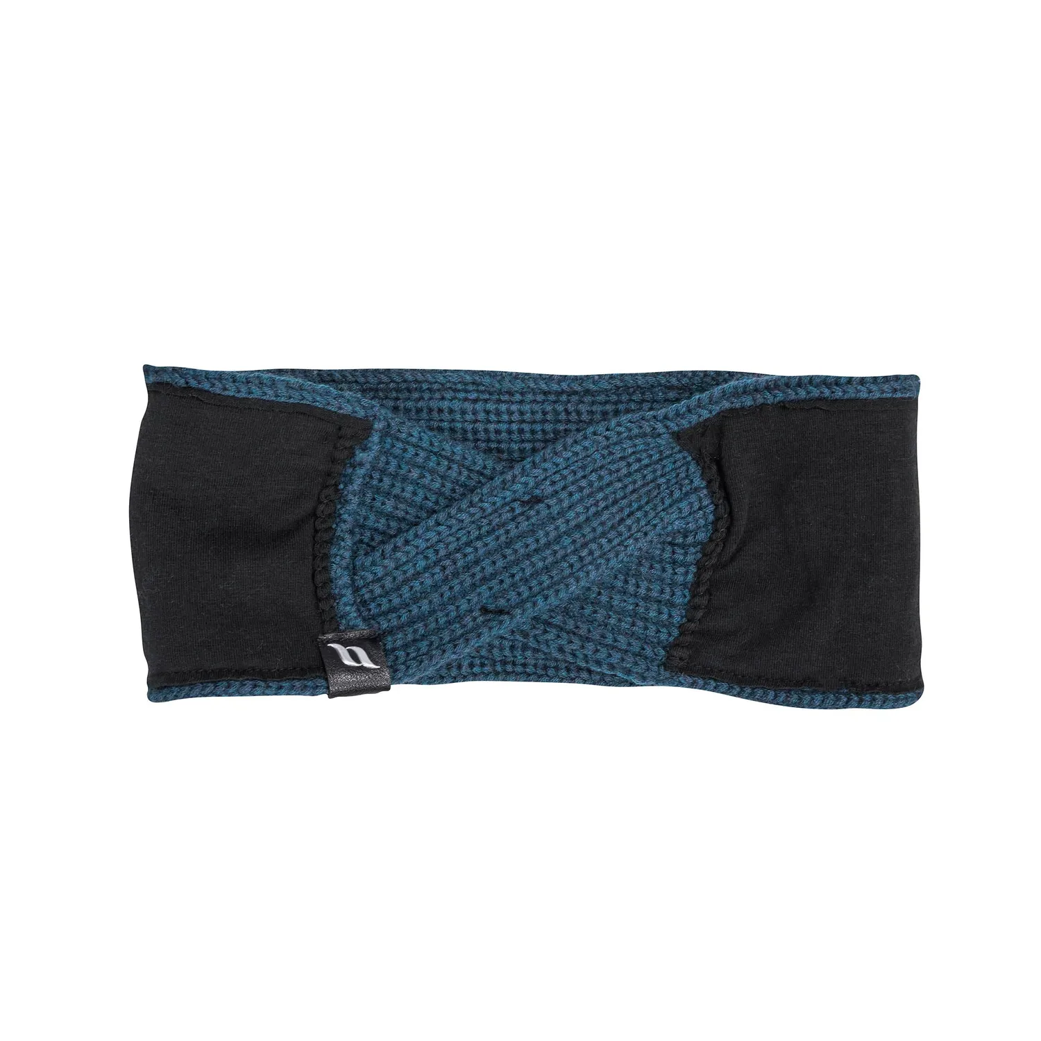 Back on Track Nora bandeau laine torsadé bleu taille unique