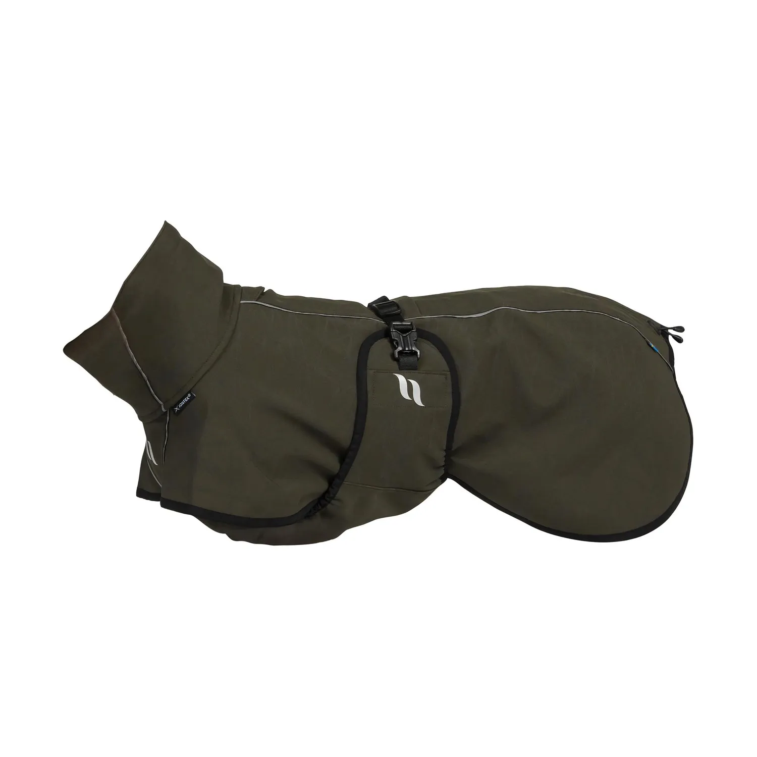 Back on Track Bark manteau chien noir réfléchissant softshell