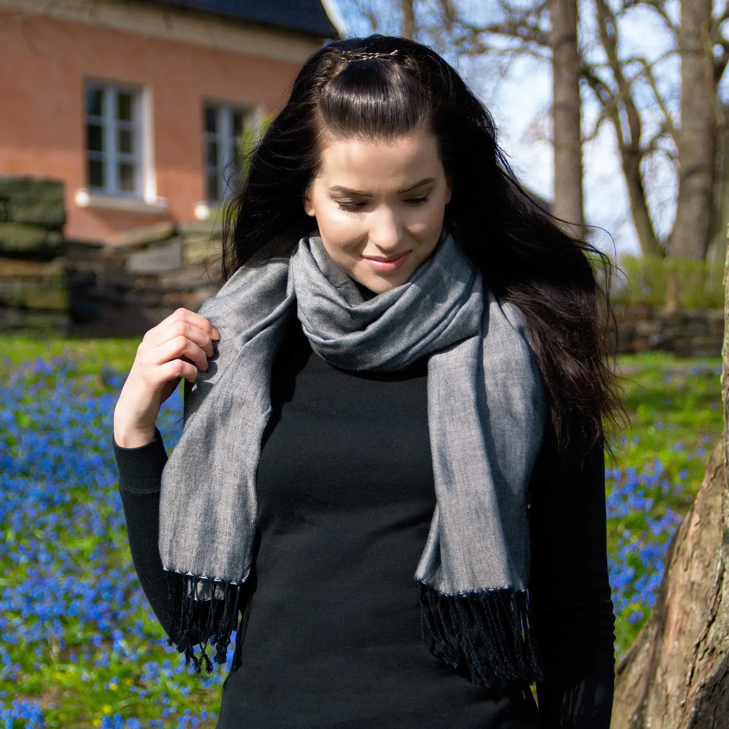 Back on Track Scarf écharpe bleu taille unique douce