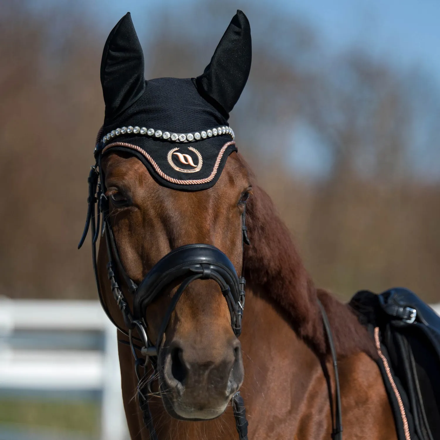 Back on Track Haze Collection bonnet cheval noir anti-mouches