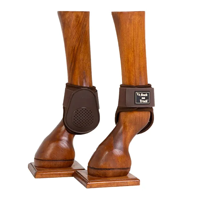 Back on Track Fetlock protège-boulets marron M coque dure