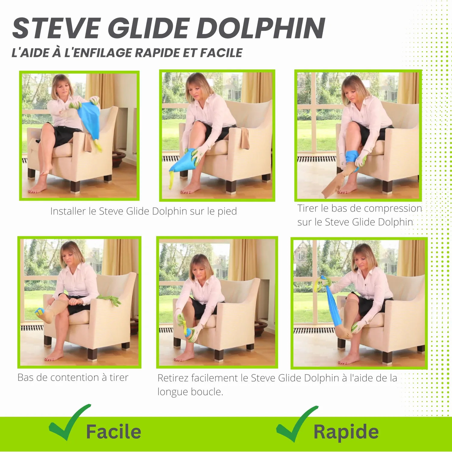 Steve Glide Dolphin enfile-bas ouvert S 34-41 glisse