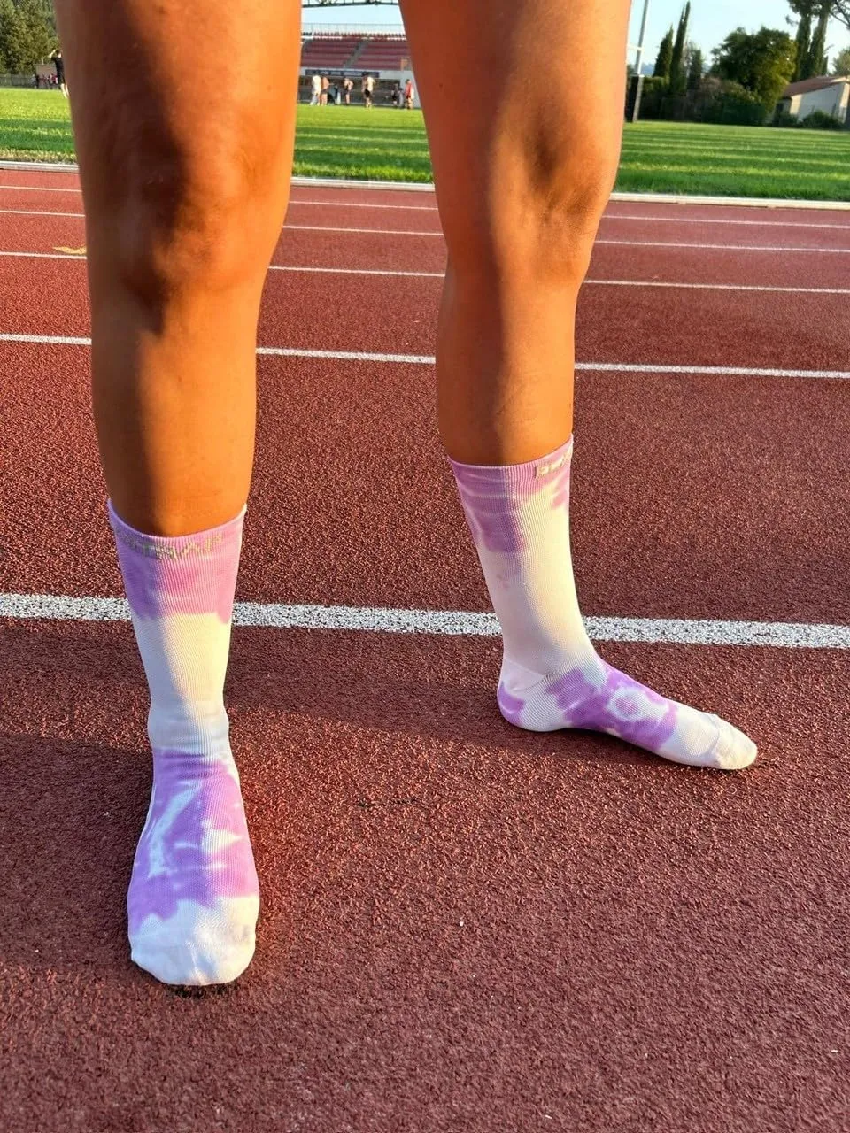 Elastrap chaussettes sport pourpre-beige 37-42