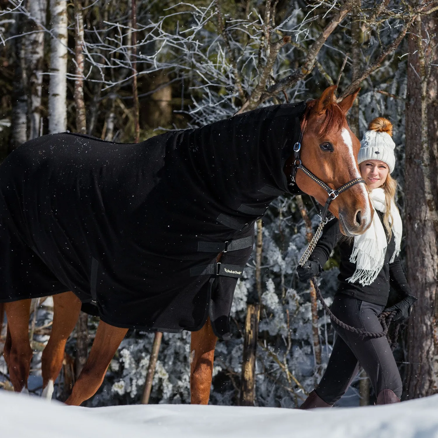 Back on Track Supreme couverture polaire cheval noir