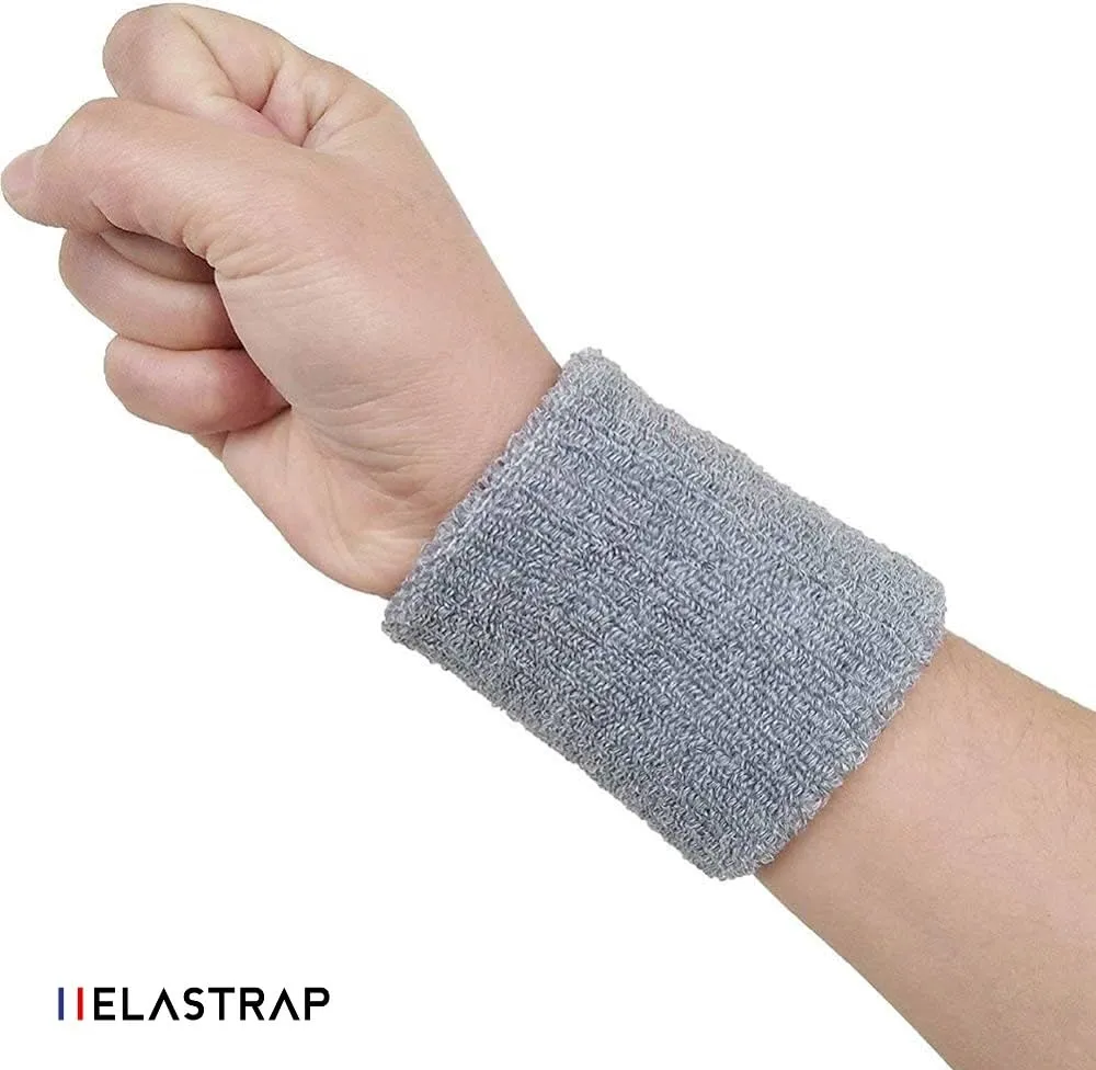 Elastrap bandeau éponge poignet sport x2 coton