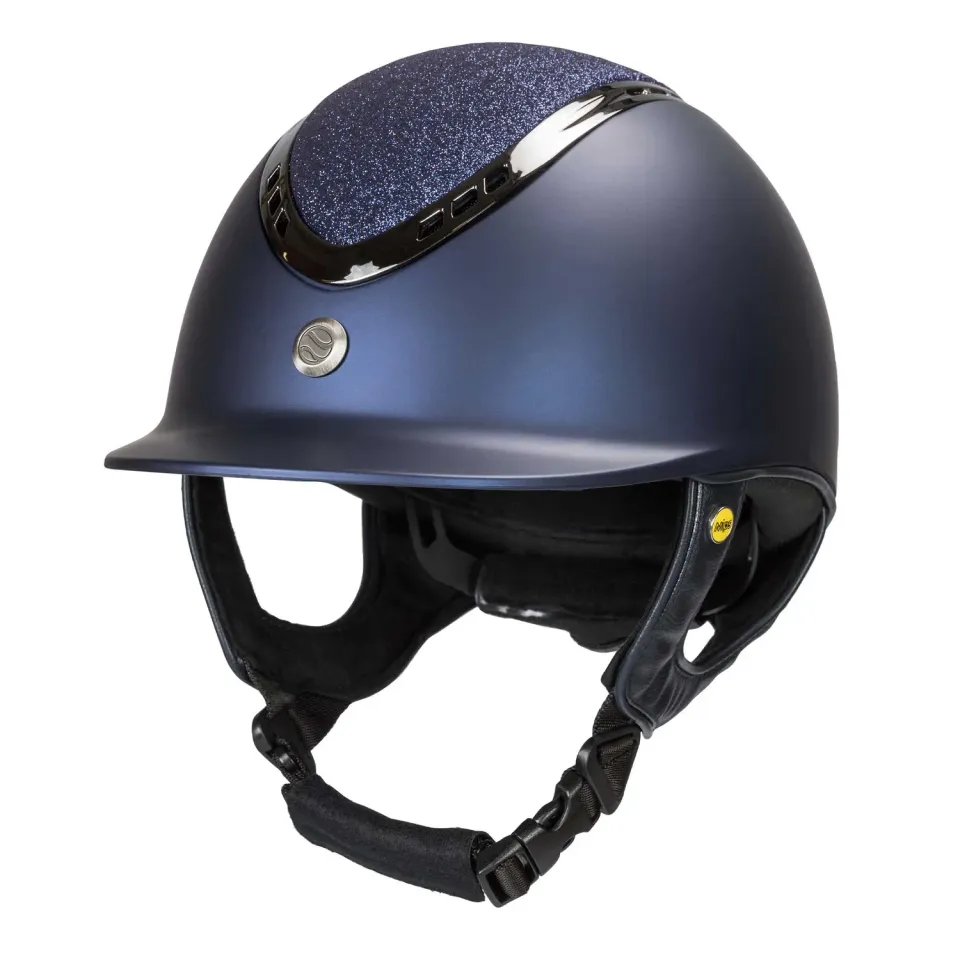 Back on Track Pardus casque équitation bleu marine M