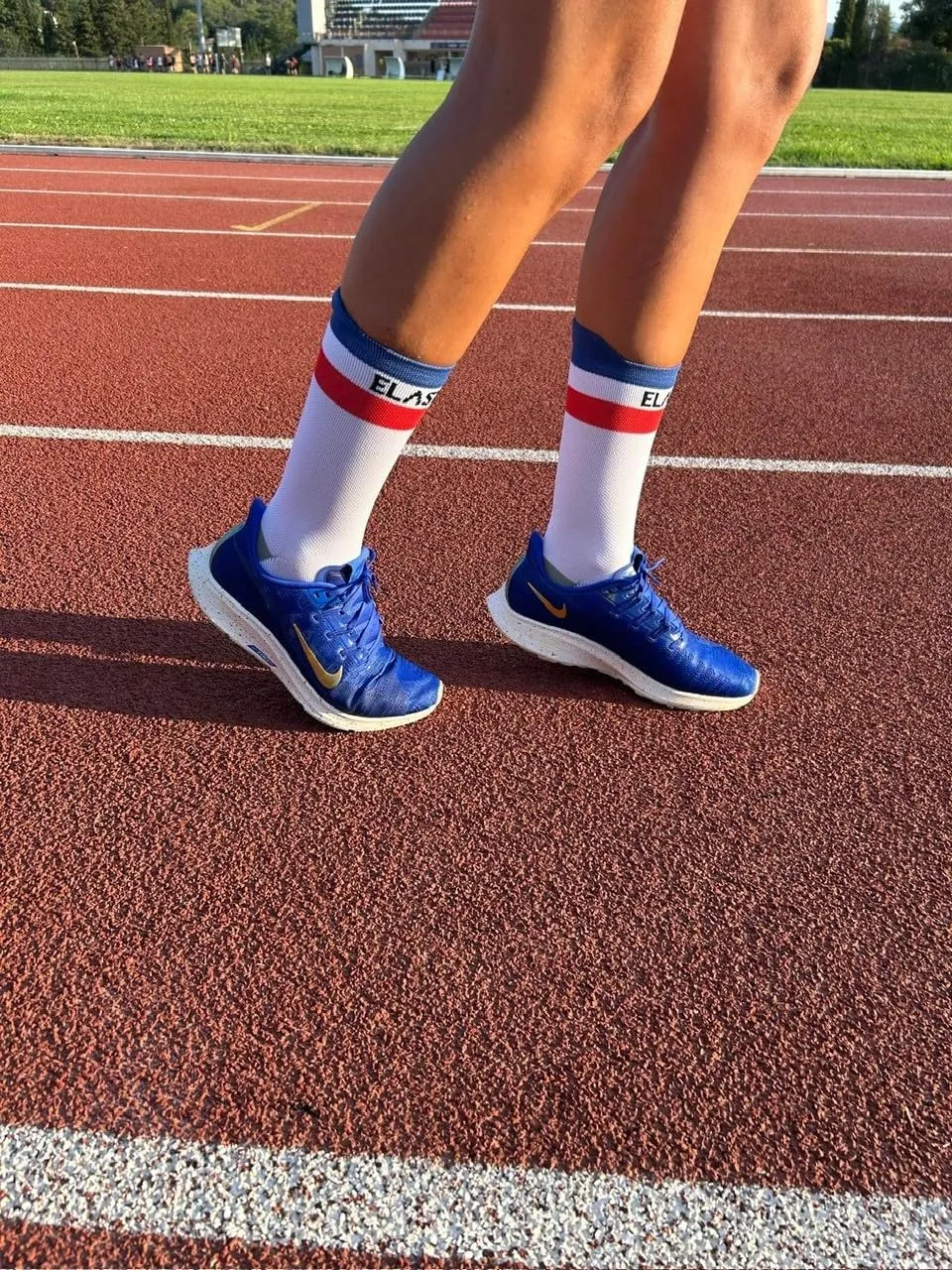 Elastrap chaussettes running France bleu-blanc-rouge 43-48