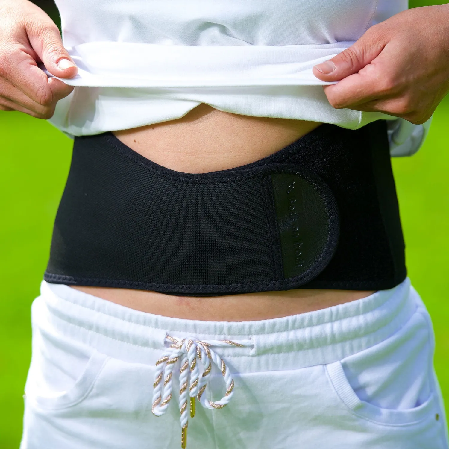 Back on Track Back Brace ceinture lombaire noire avant étroit