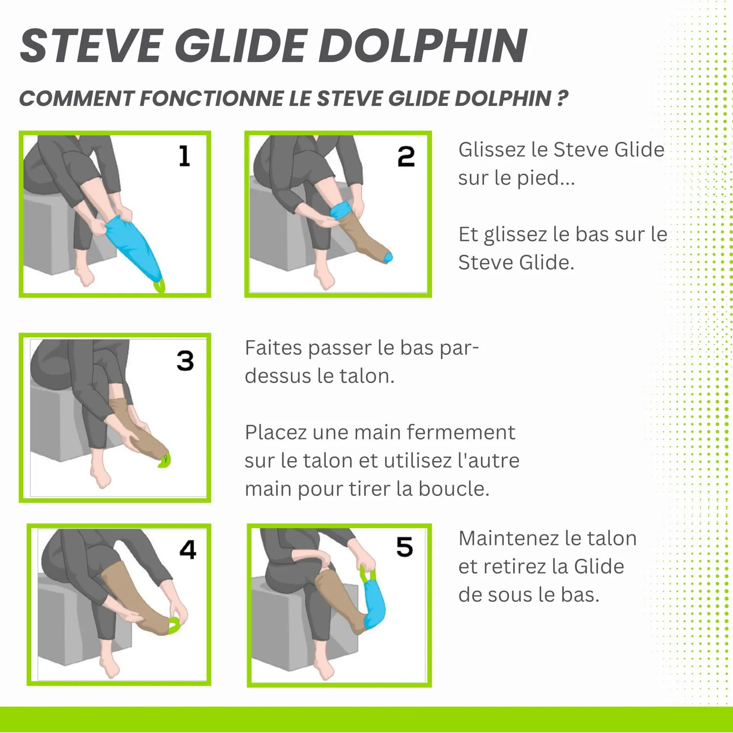 Steve Glide Dolphin enfile-bas ouvert S 34-41 glisse