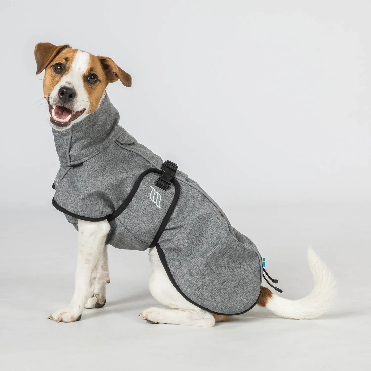 Back on Track Bark manteau chien noir réfléchissant softshell