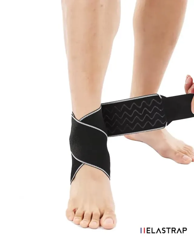 Elastrap chevillère réglable cheville noir taille unique