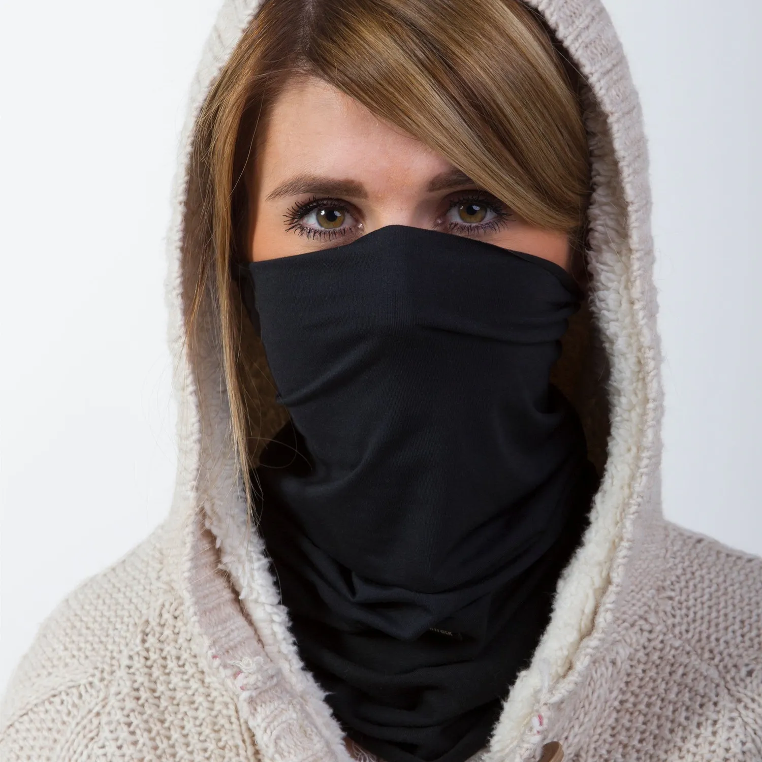 Back on Track Functional Scarf tour de cou noir stretch