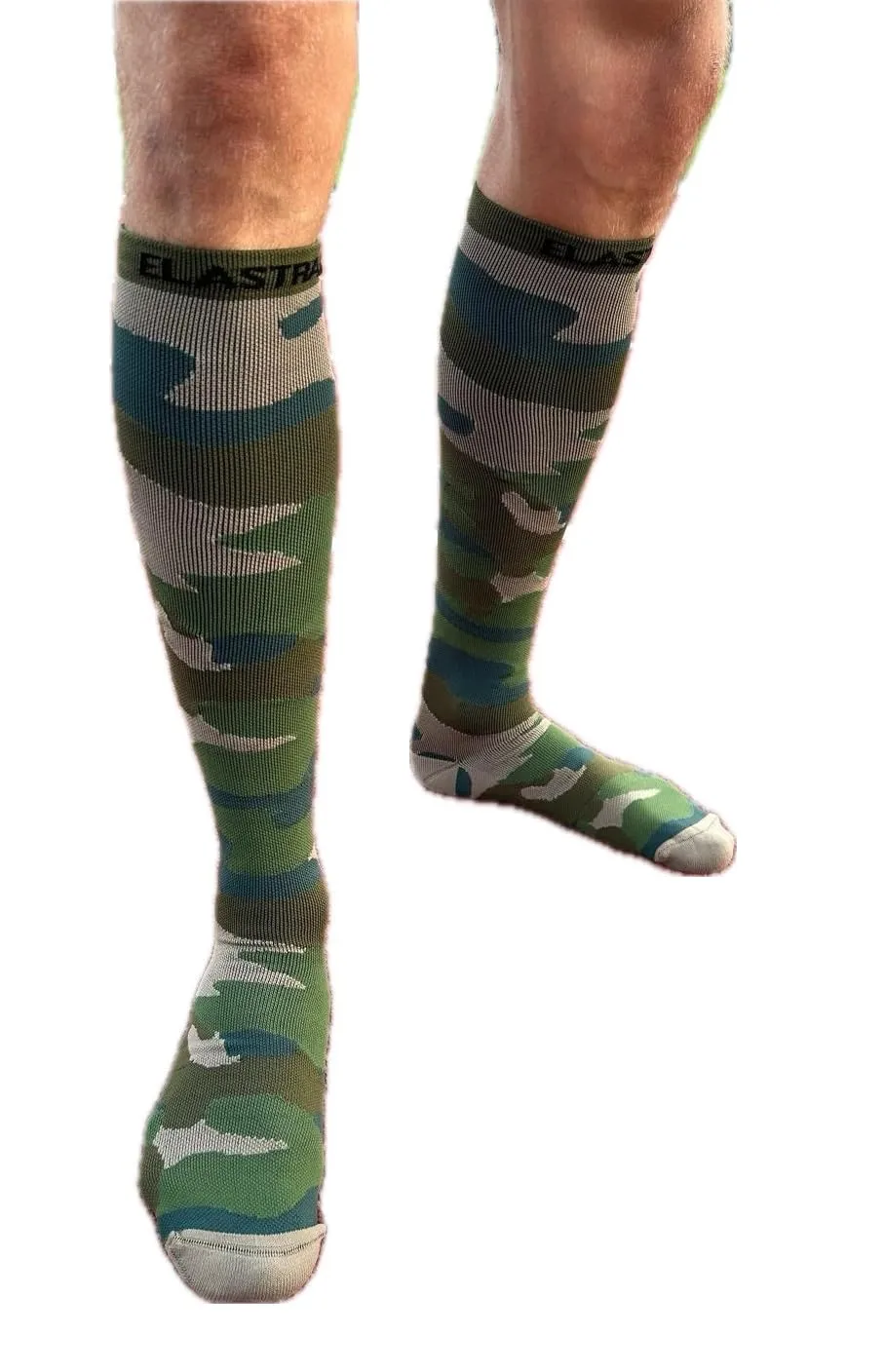 Elastrap Aero chaussettes running bleu-jaune 43-48