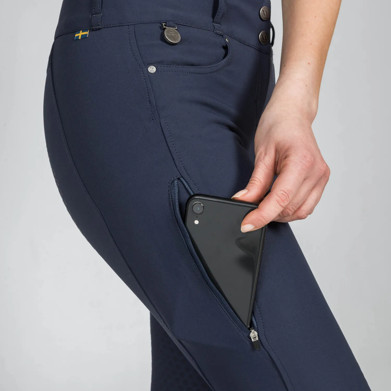 Back on Track Julia Women's KS Riding Breeches pantalon bleu marine
