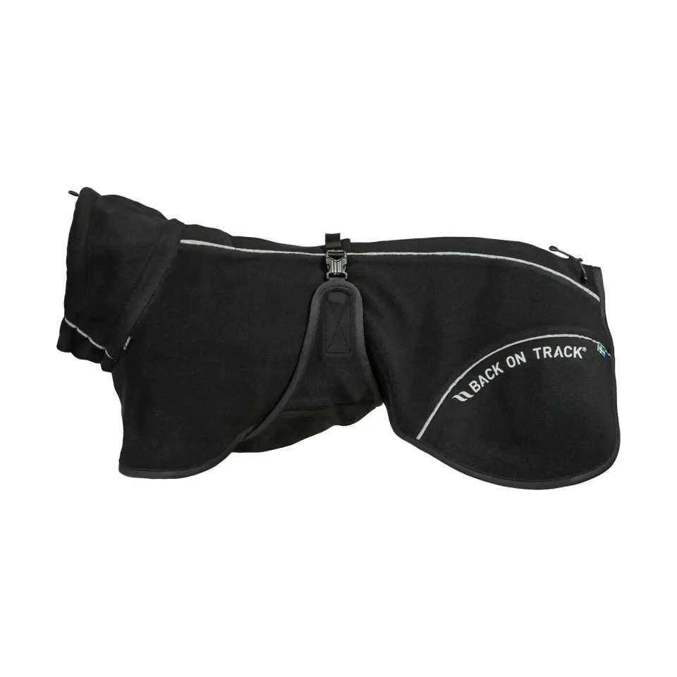 Back on Track Bay manteau polaire chien noir 50 queue haute