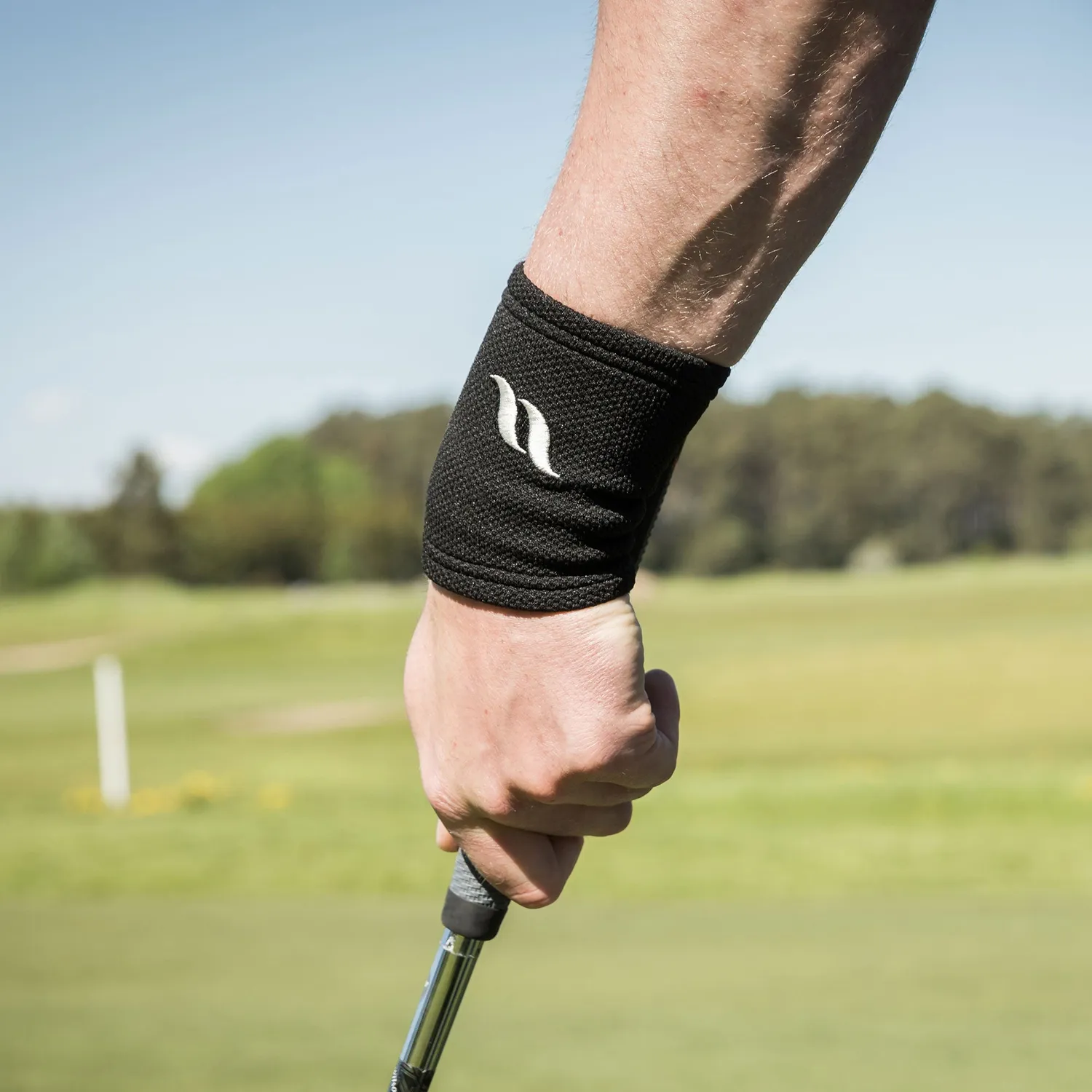 Back on Track Physio Wrist Brace attelle poignet noir circulation