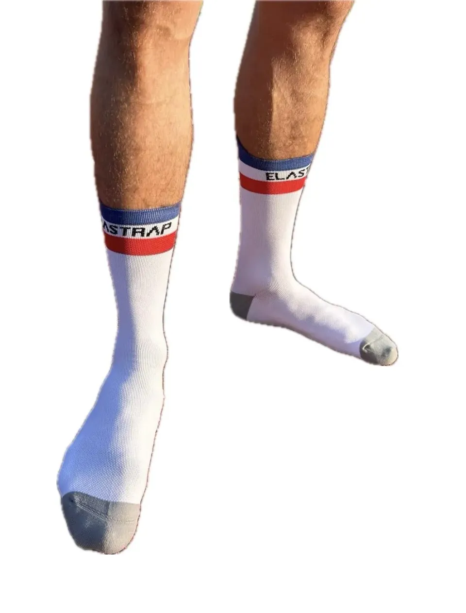 Elastrap chaussettes running France bleu-blanc-rouge 43-48