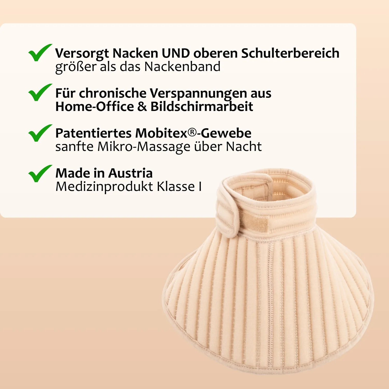 Staudt Nacken-Manschette manchette nuque enveloppante