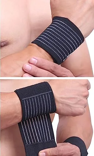 ELASTRAP bande poignet noir scratch taille unique