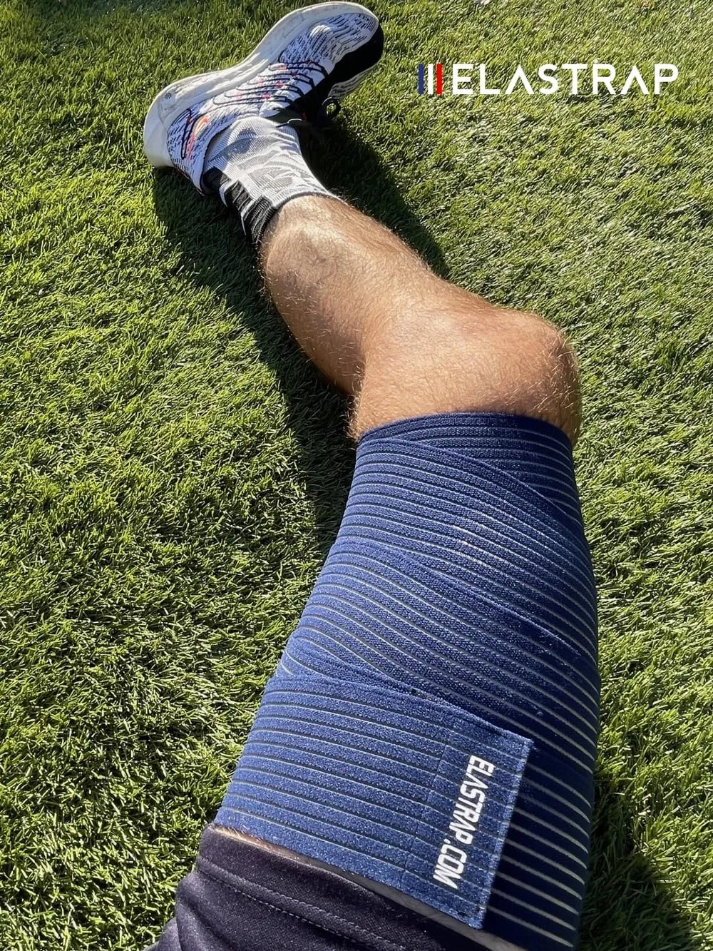Elastrap strapping protège-cuisse bleu 180 cm maintien