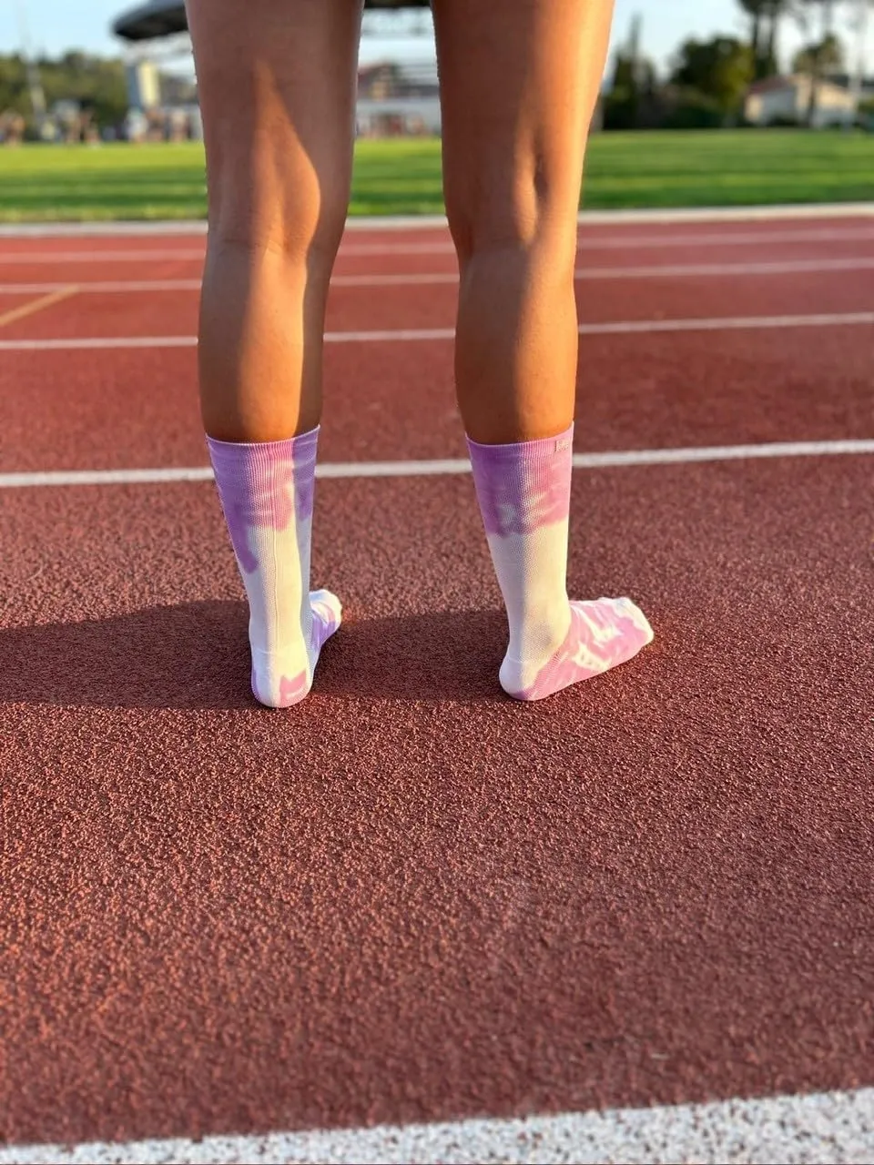 Elastrap chaussettes sport pourpre-beige 37-42