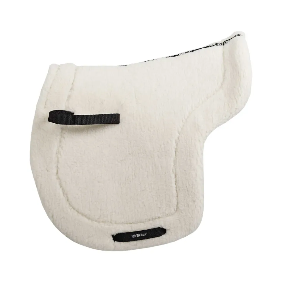 Back on Track Teddy tapis de selle beige fausse fourrure