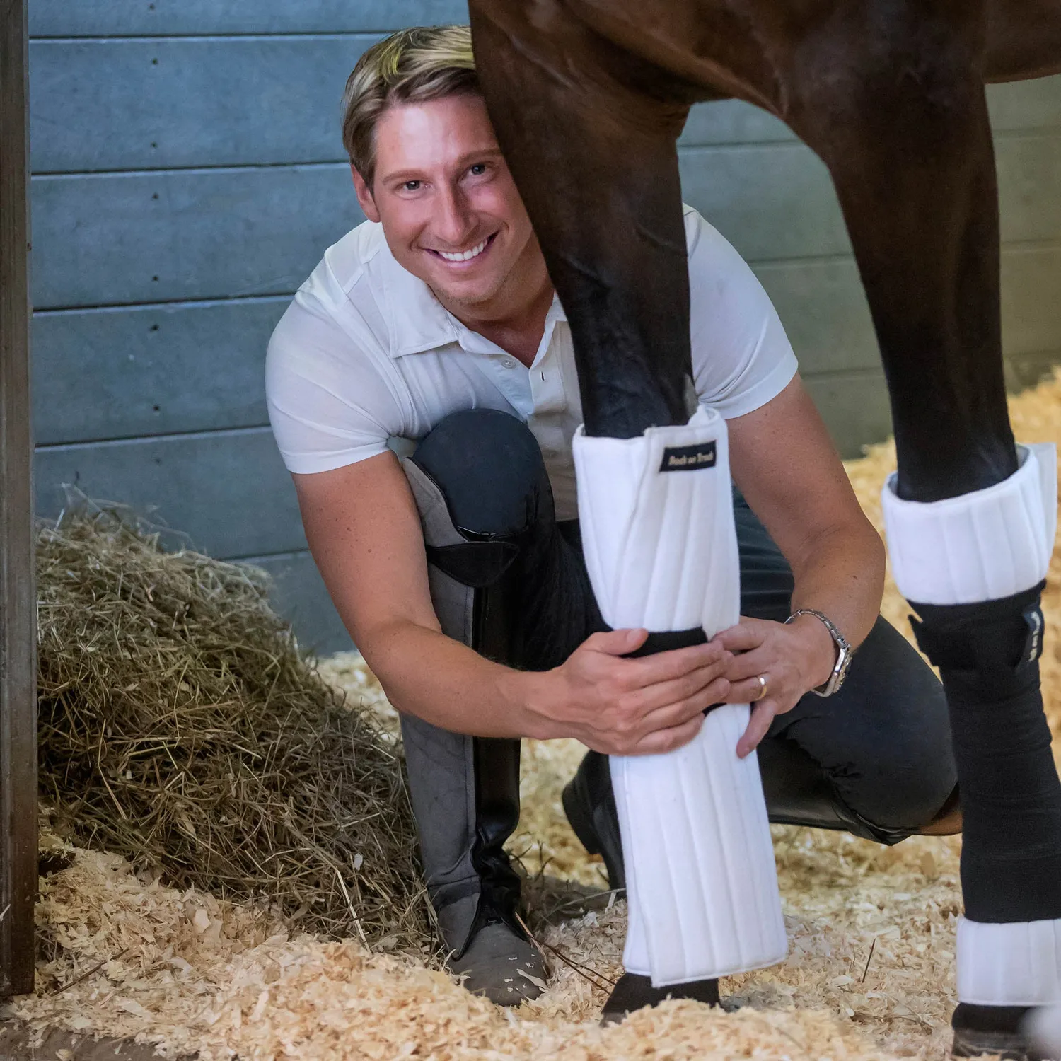 Back on Track Scandic PK Pads sous-bandes cheval noir 40x40 cm infrarouge