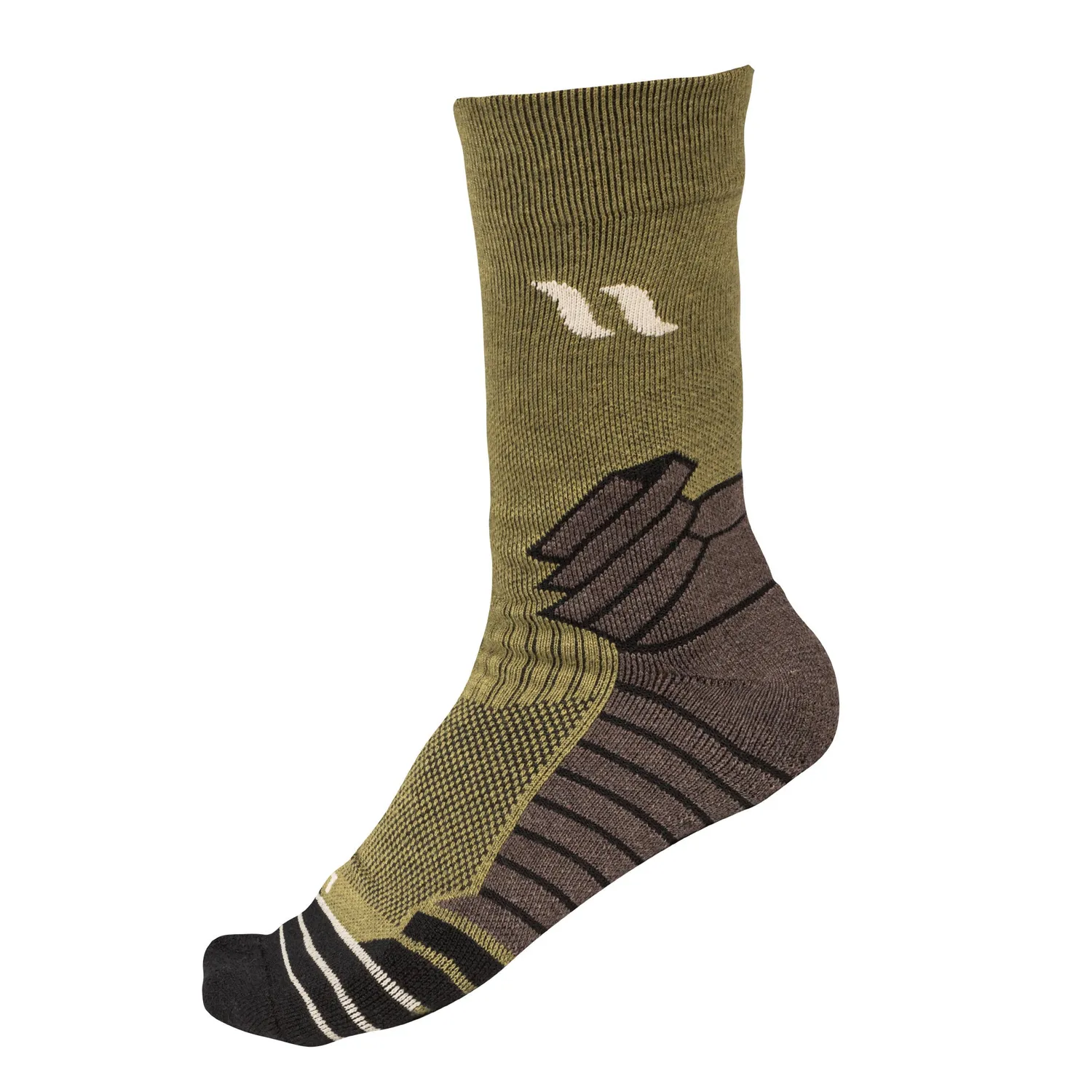 Back on Track Rowan Chaussettes randonnée vert
