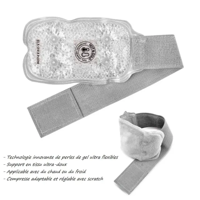 ELASTRAP Poche Gel Poignet Chaud Froid 17x10cm Réglable