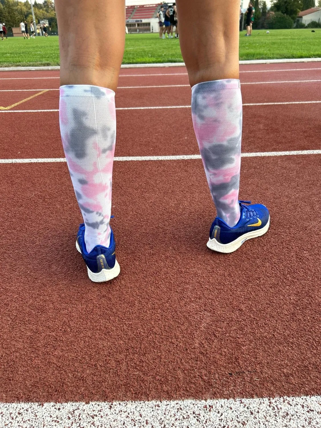 Elastrap chaussettes compression hautes gris rose 37-42