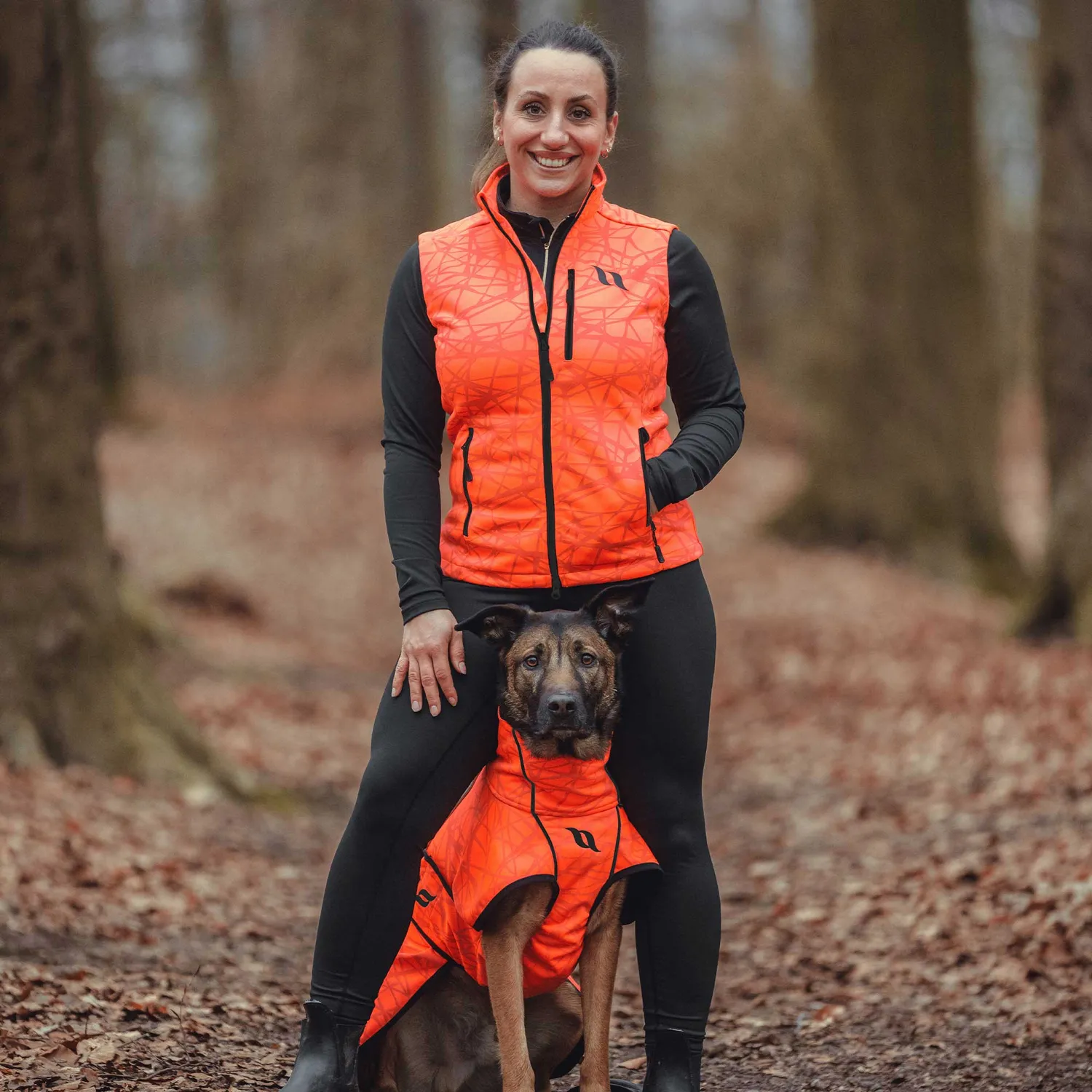 Back on Track Flash gilet femme orange M déperlant