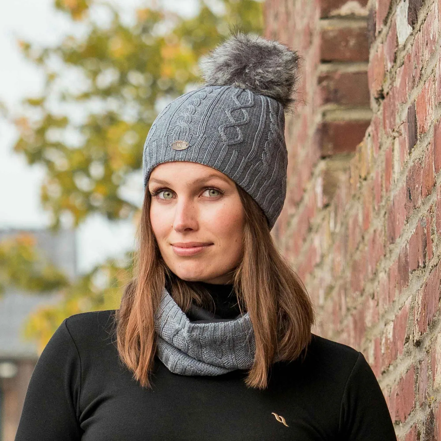 Back on Track Daisy snood tour de cou gris clair thermique