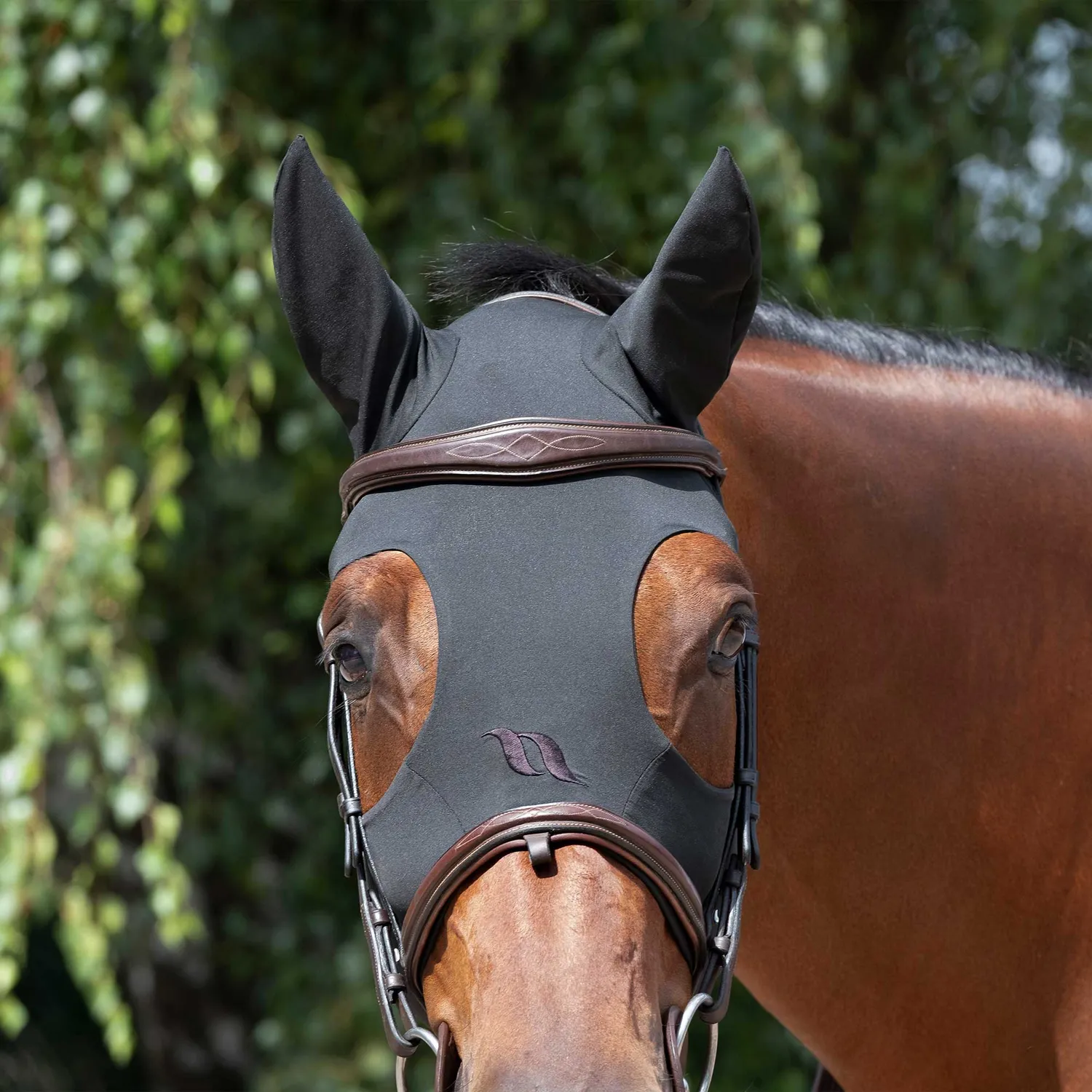 Back on Track Spirit bonnet apaisant cheval noir Cob Full