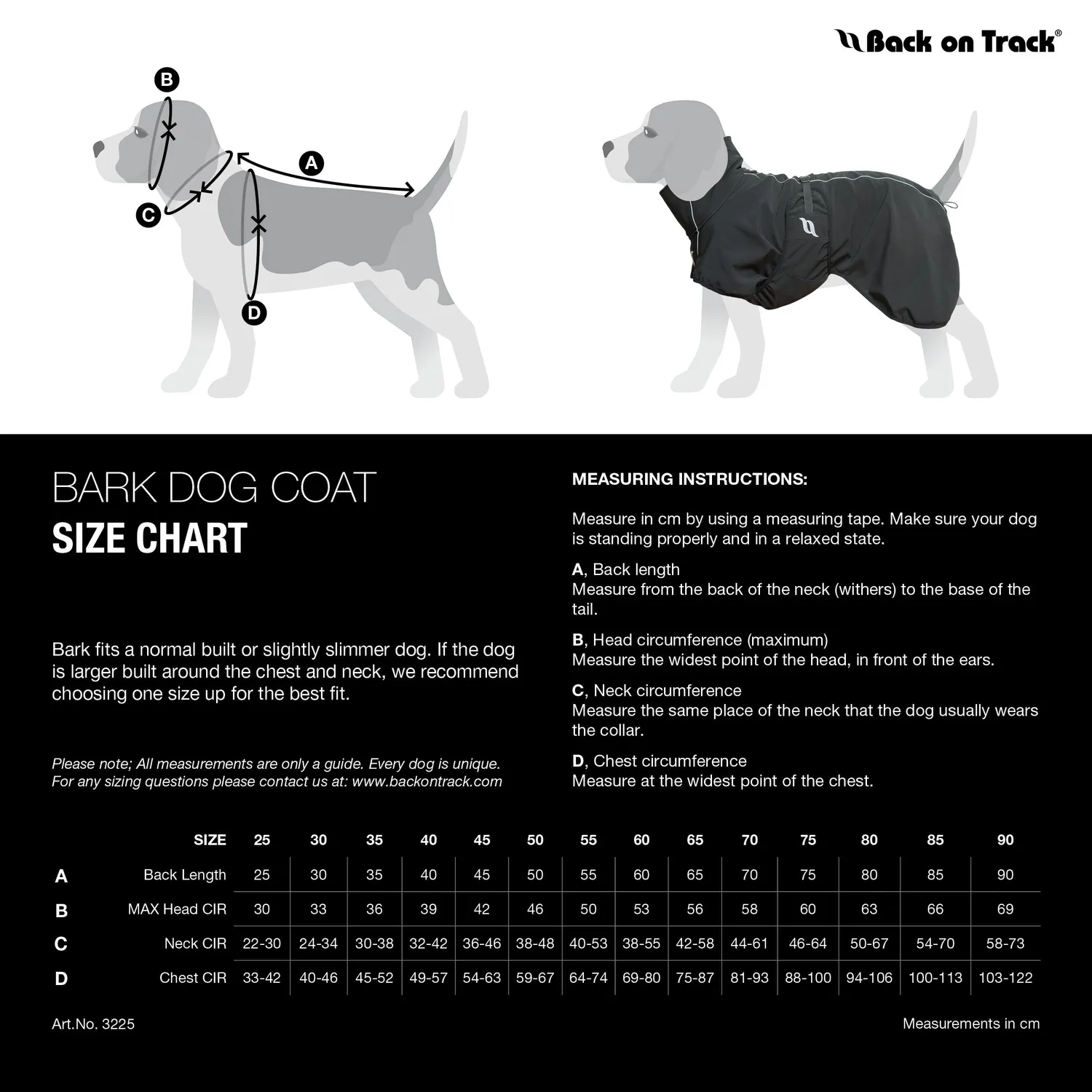 Back on Track Bark manteau chien noir réfléchissant softshell
