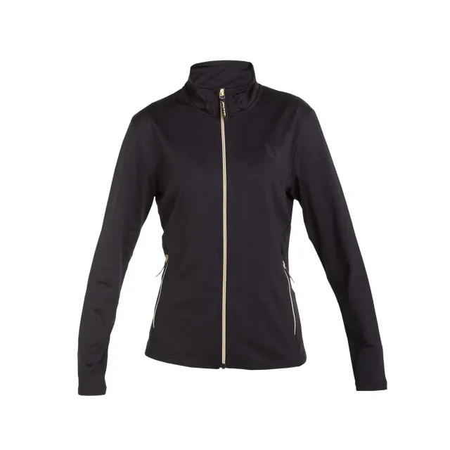 Back on Track Athena pull femme noir col zippé Iontex